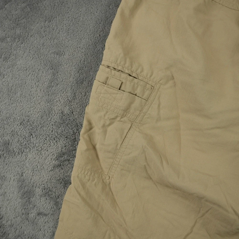The North Face Cargo Shorts Mens Size 41 Beige Nylon Ripstop‎ Hiking Outdoor Zip
